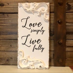 SALE! Ashland Love Simply Scroll Wall Decor NWT